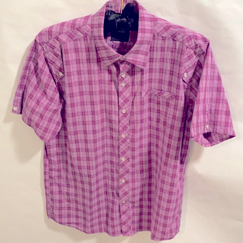 Civil Society We the People Purple Plaid Men’s Shirt